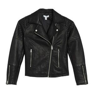 Topshop faux leather jacket